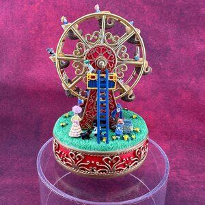 1999 LIBERTY FALLS PLAYS MUSIC FERRIS WHEEL 6.5 x 4.5" AH 777, w/ BOX, VERY RARE